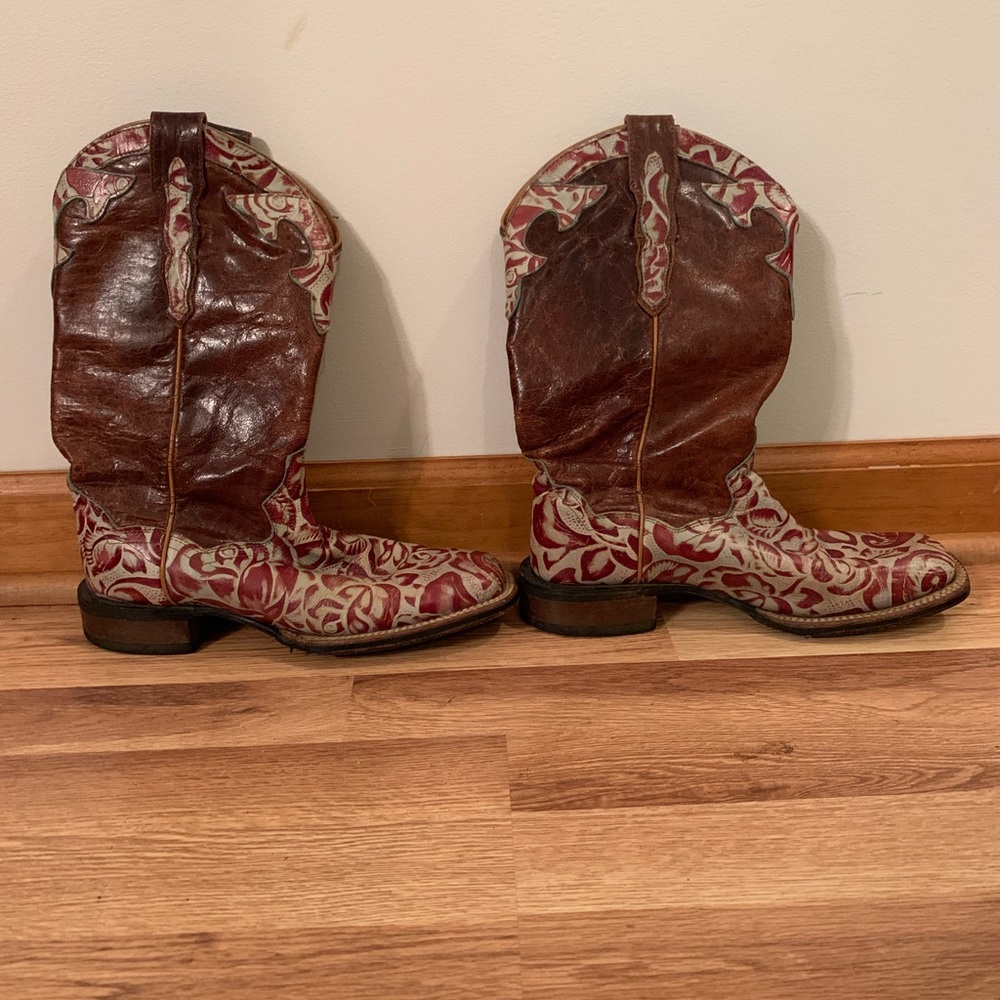 Dan Post Rose Square Toe Boots - image 1